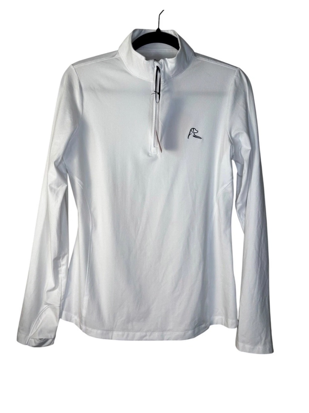 NWT RHOBACK Ladies Q-Zip The Betty 1/4 Zip White Size Small S Golf Top Shirt